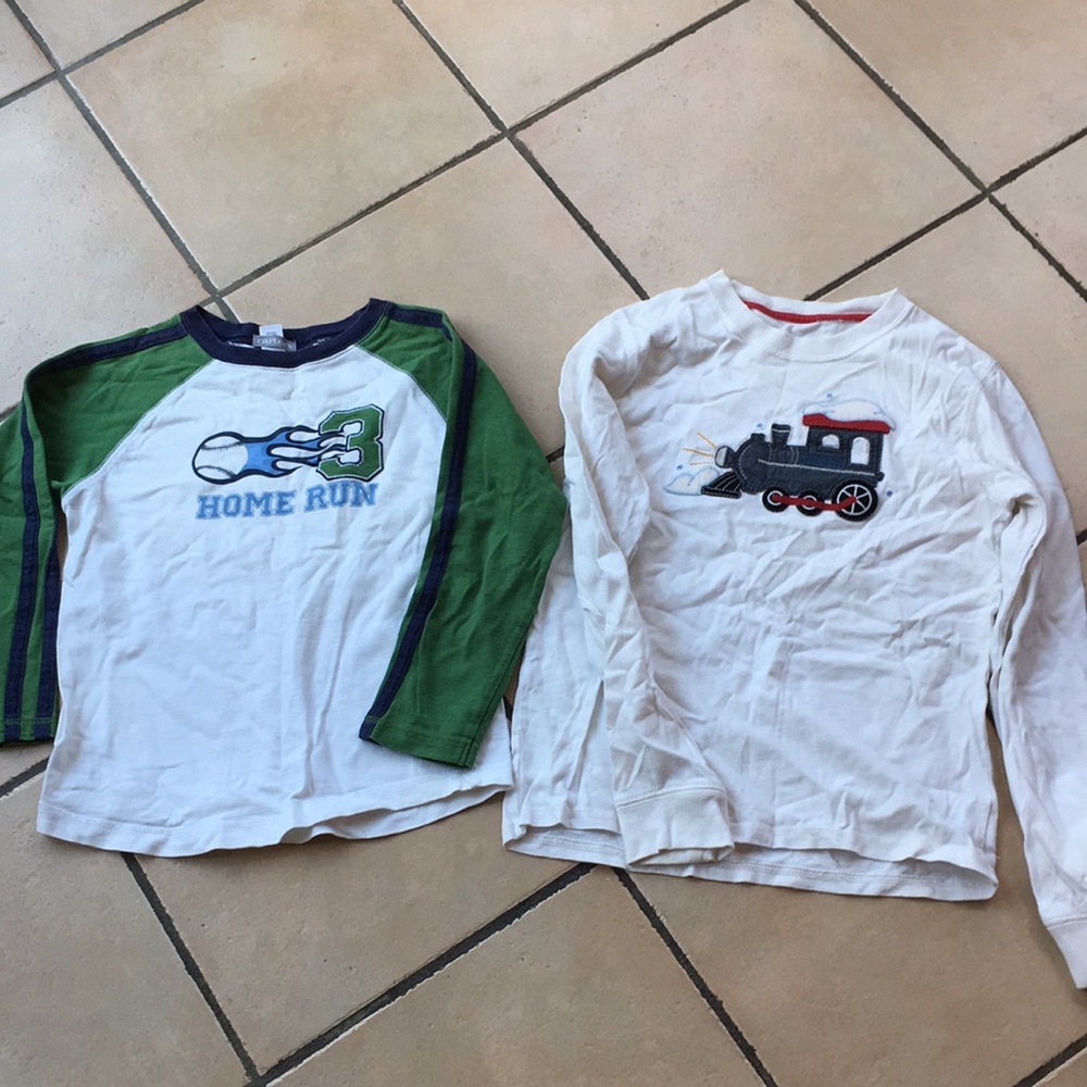 Bundle of 2 cotton long sleeve shirts